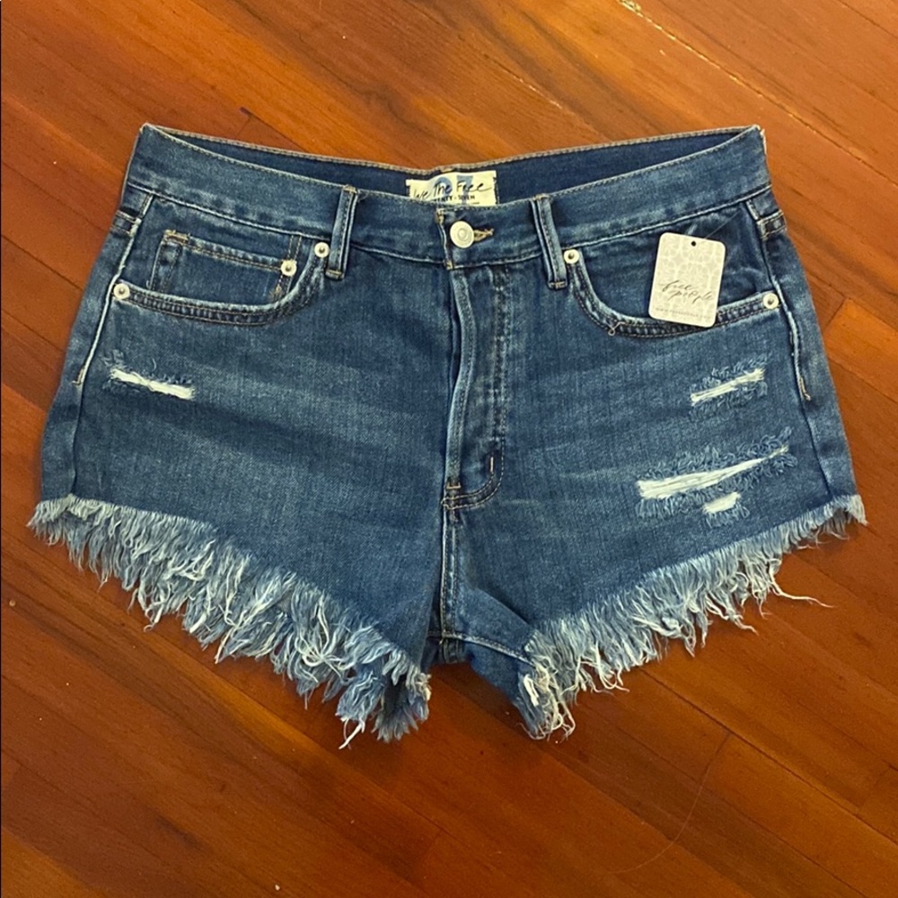 Free people mid rise shorts